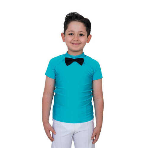 328 Mini Kol Balıkçı Yaka Tişört - 1